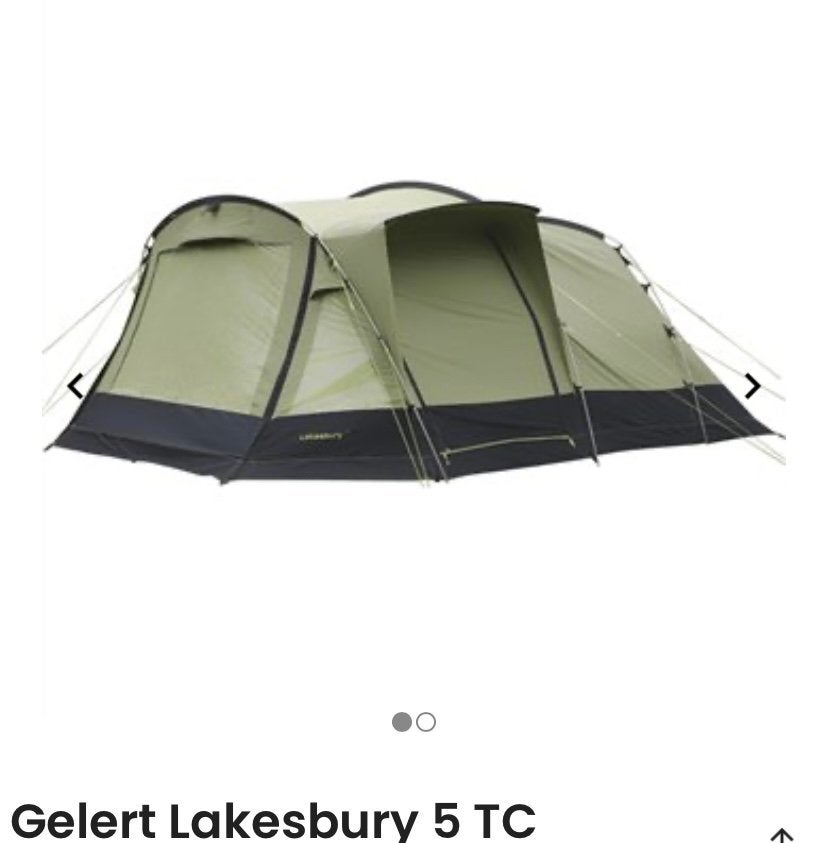 Gelert lakesbury 5 tent, Ophalen of Verzenden, Gebruikt