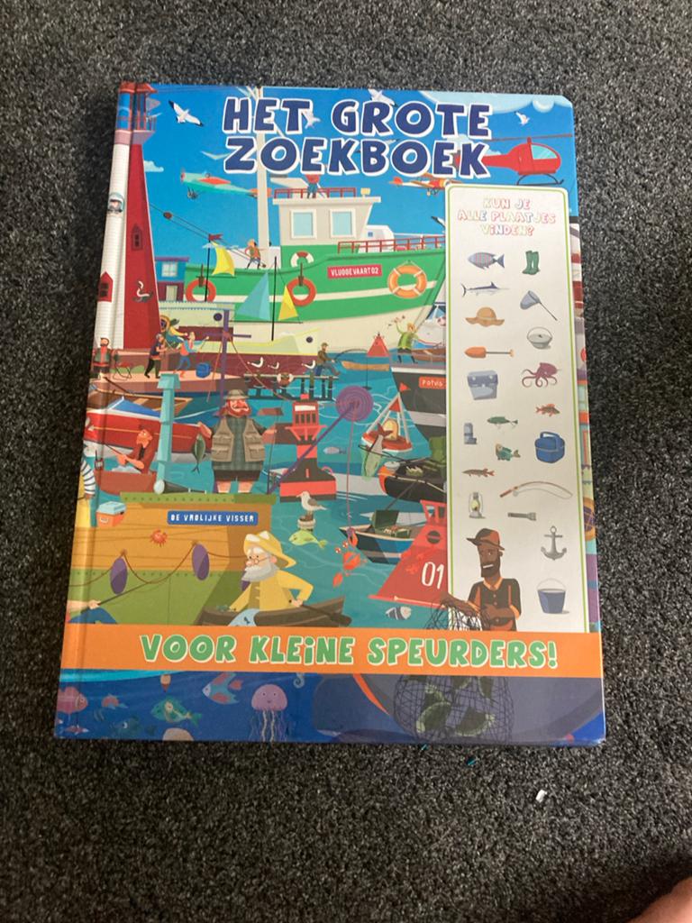 Het Grote Zoekboek voor Kleine Speurders, Ophalen of Verzenden, Zo goed als nieuw, Uitklap-, Voel- of Ontdekboek