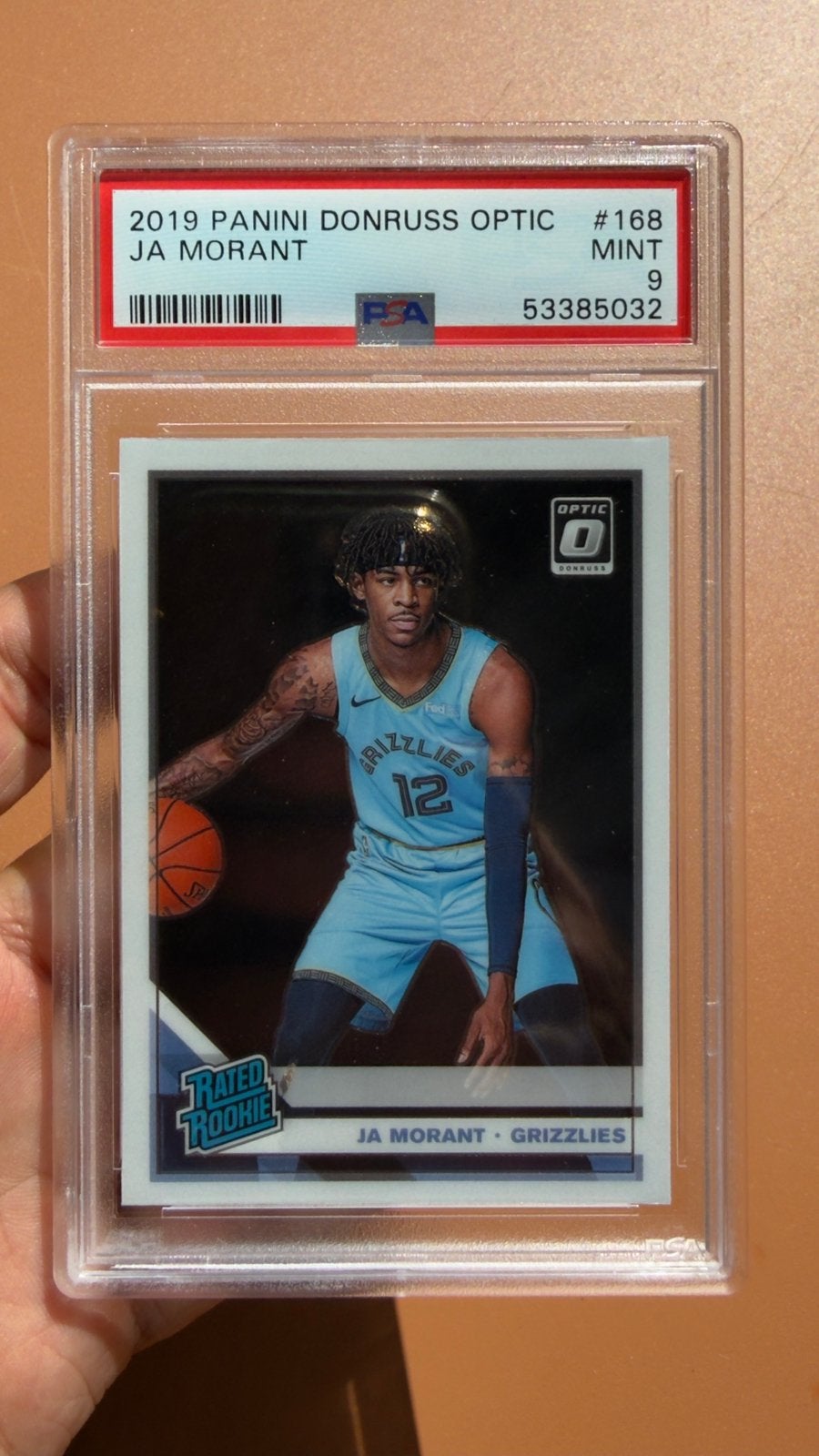 Ja Morant Rookie Card 2019 Panini Donruss Optic Rated card, Ophalen of Verzenden, Nieuw, Overige typen