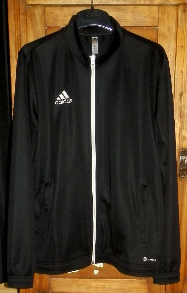 Adidas Zwarte Sportjas /trainingsjas Maat L  - ZGAN, Maat 52/54 (L), Zwart, Ophalen of Verzenden, Zo goed als nieuw