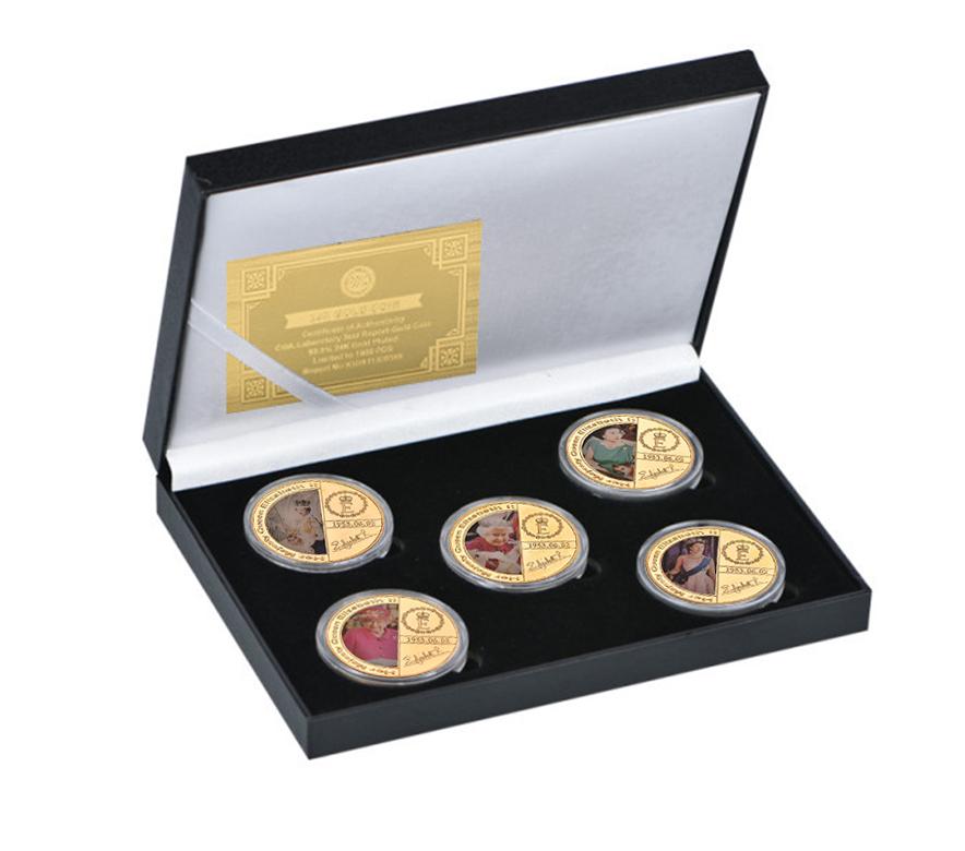 Koningin Elizabeth II Munten Set / Munt Engeland Gouden, Verzenden, Overige landen, Setje