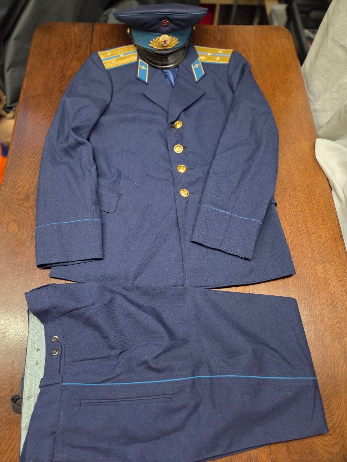 Uniform rusland ussr koude oorlog parachutist luchtmacht pet, Verzenden, Luchtmacht, Kleding of Schoenen