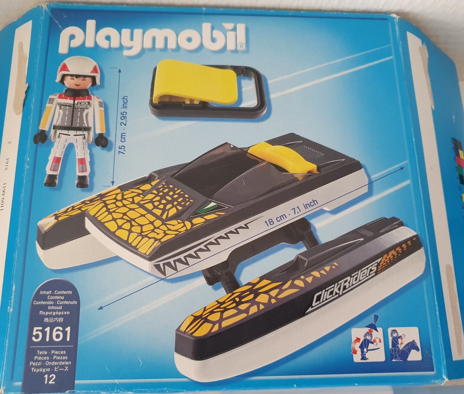 Playmobil Speedboot Set 5161 (6-10 Jr), Ophalen of Verzenden, Zo goed als nieuw, Complete set