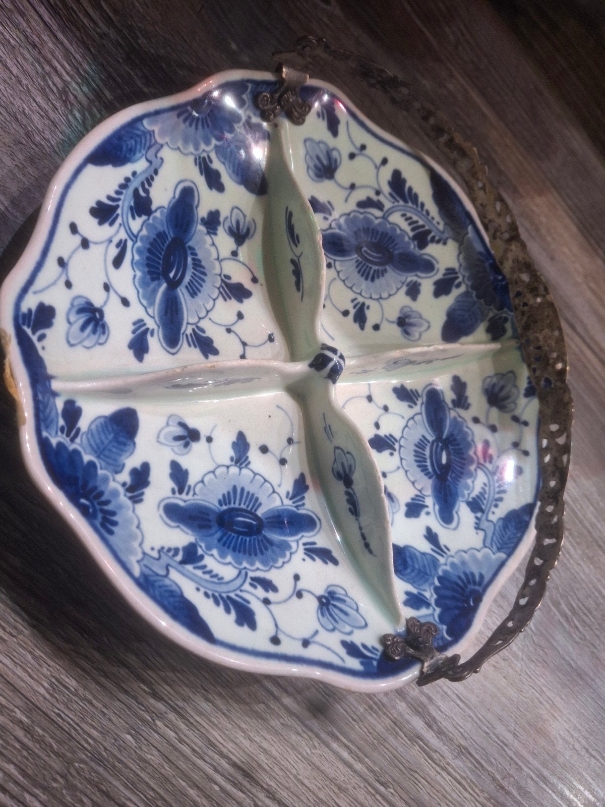 Antiek Delfts Blauw presenteerschaaltje, Antiek en Kunst, Ophalen of Verzenden