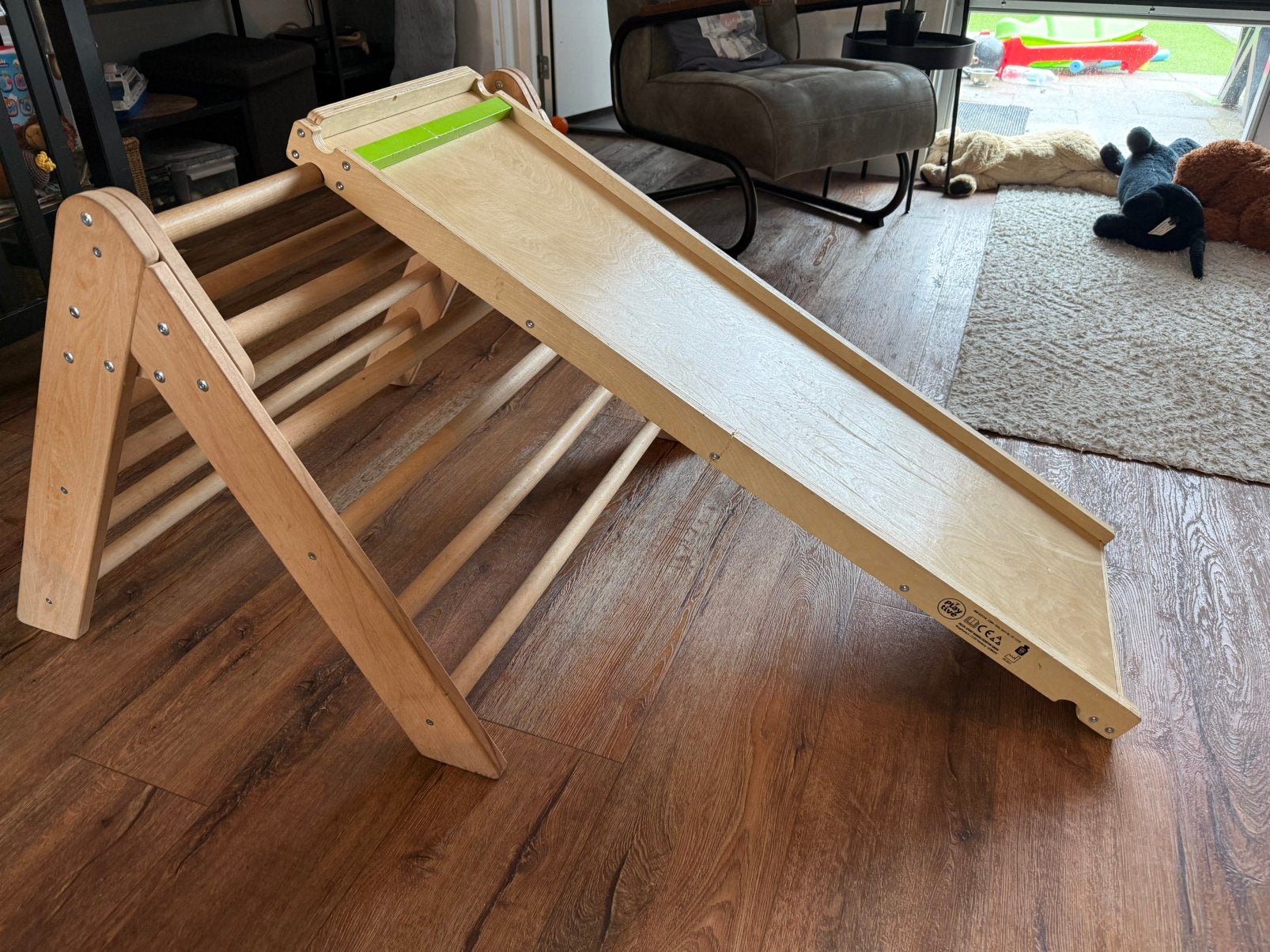Houten klimrek, glij/klimbaan met breuk, Kinderen en Baby's, Ophalen, Gebruikt, Overige typen