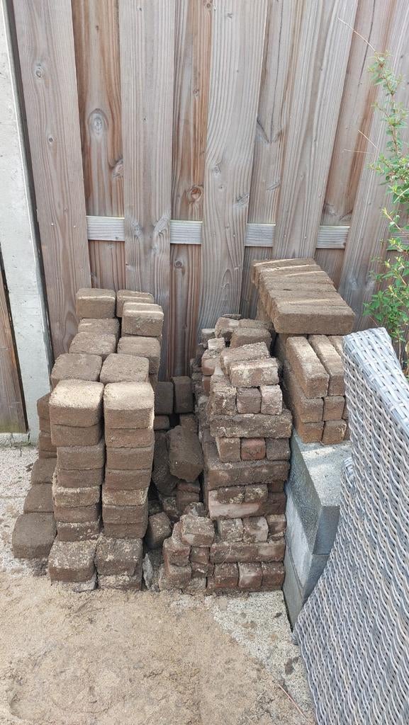 GRATIS diverse tuintegels, Ophalen, Gebruikt, Beton, Terrastegels