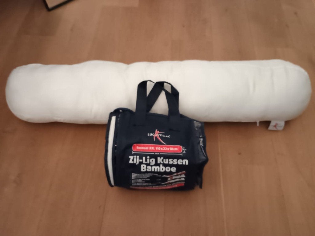 Lucovitaal Zij-ligkussen (Bamboe XXL), Ophalen, Wit, Zo goed als nieuw, Sleepnight