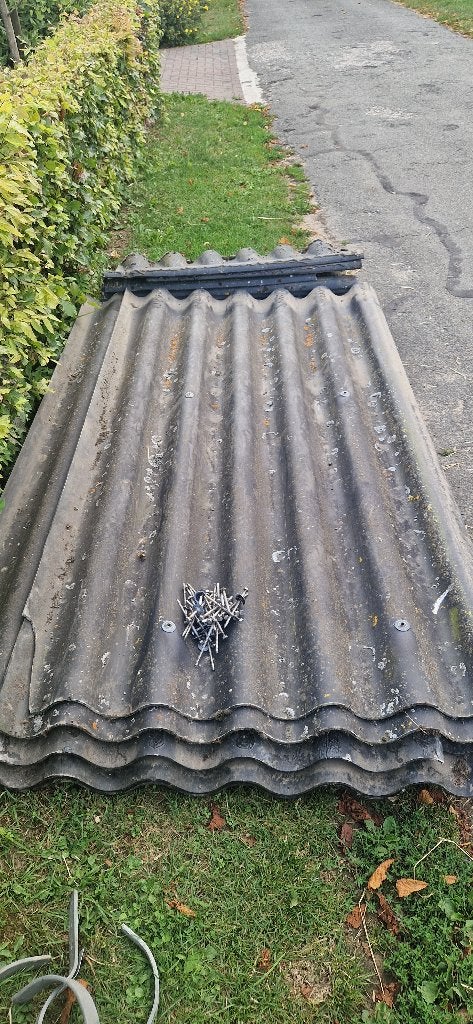 golfplaten eternit, Ophalen, Overige materialen, Gebruikt, Zwart