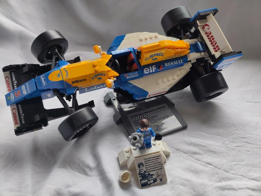 LEGO Icons 10353 Williams Racing FW14B Formule 1 Auto, Ophalen of Verzenden, Zo goed als nieuw