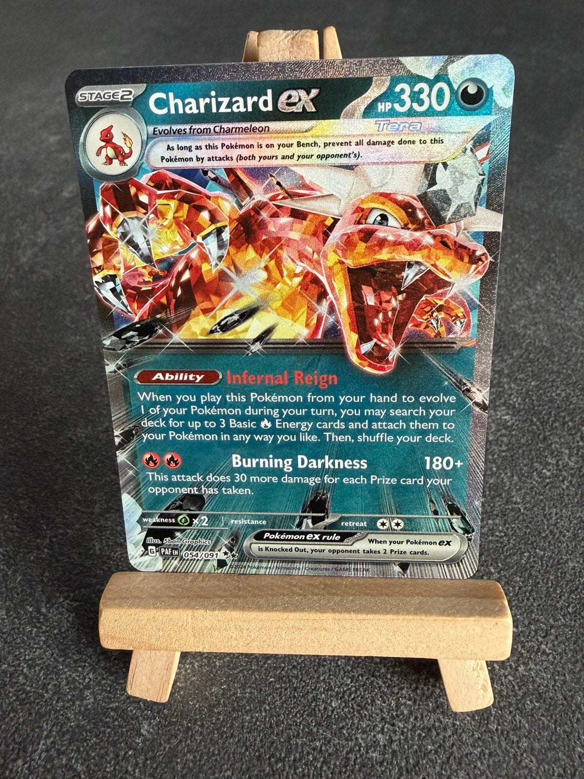 Charizard Ex 54/091 Pokémon Paldean Fates, Ophalen of Verzenden, Zo goed als nieuw