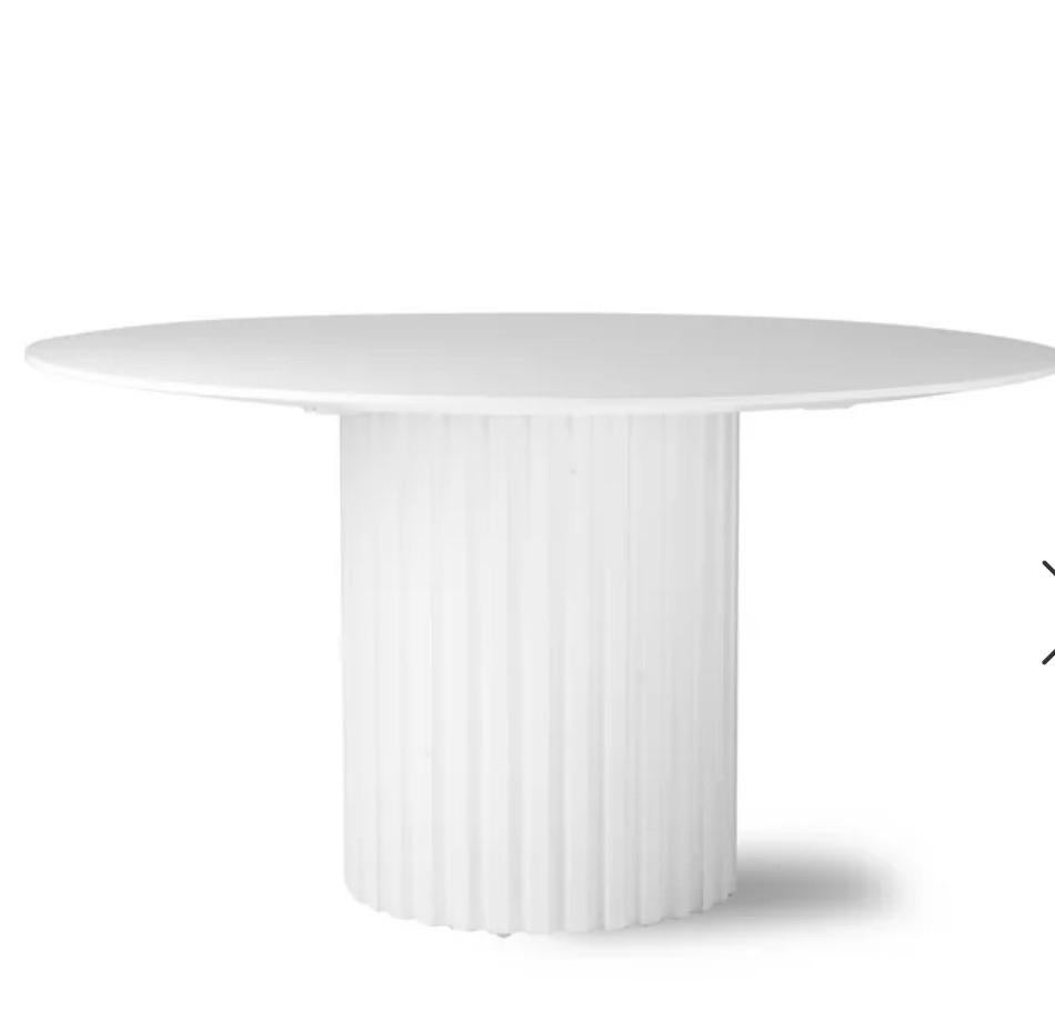Hkliving pillar tafel wit showmodel, Ophalen of Verzenden, Zo goed als nieuw