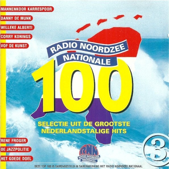 Radio Noordzee Nationale 100 -De Grootste Ned Hits - 3, Ophalen of Verzenden, Gebruikt, Levenslied of Smartlap