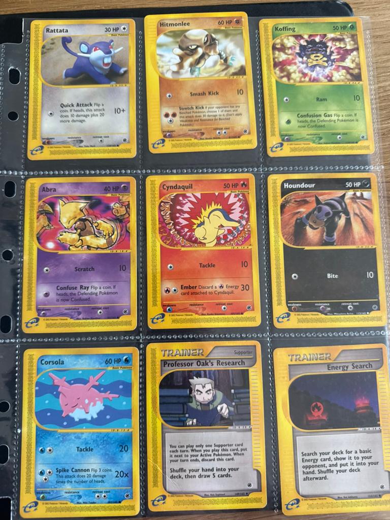 10 Pokemonkaarten - Pokémon Expedition - wotc, Ophalen of Verzenden, Zo goed als nieuw