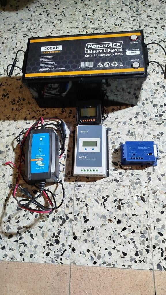 PowerACE LiFePO4 Accu met Victron Lader & MPPT Controller, Caravans en Kamperen, Campers, Particulier, Ophalen