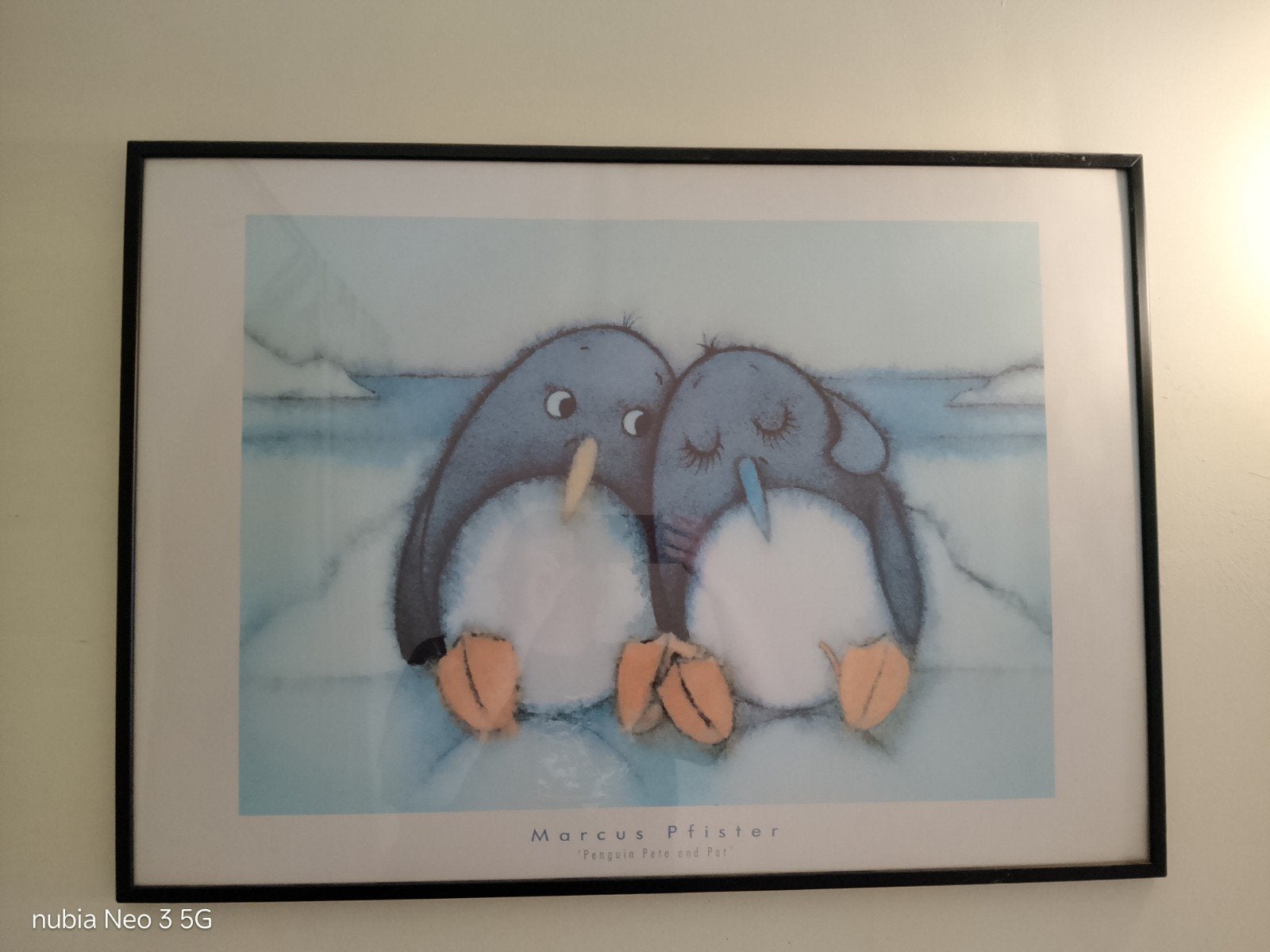 prent pinguïns, Ophalen
