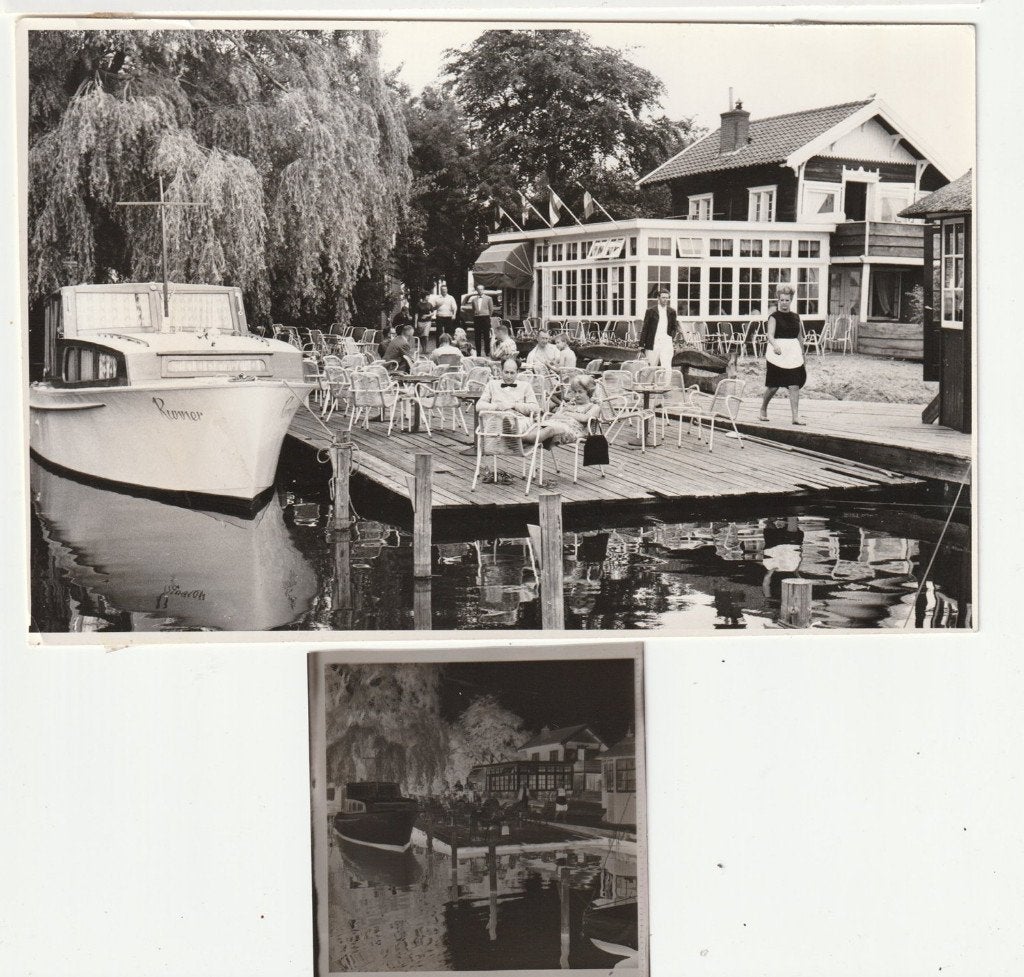 Loosdrecht Ottenhome jachthaven uitspanning grote oude foto+, 1960 tot 1980, Gebruikt, Verzenden, Foto