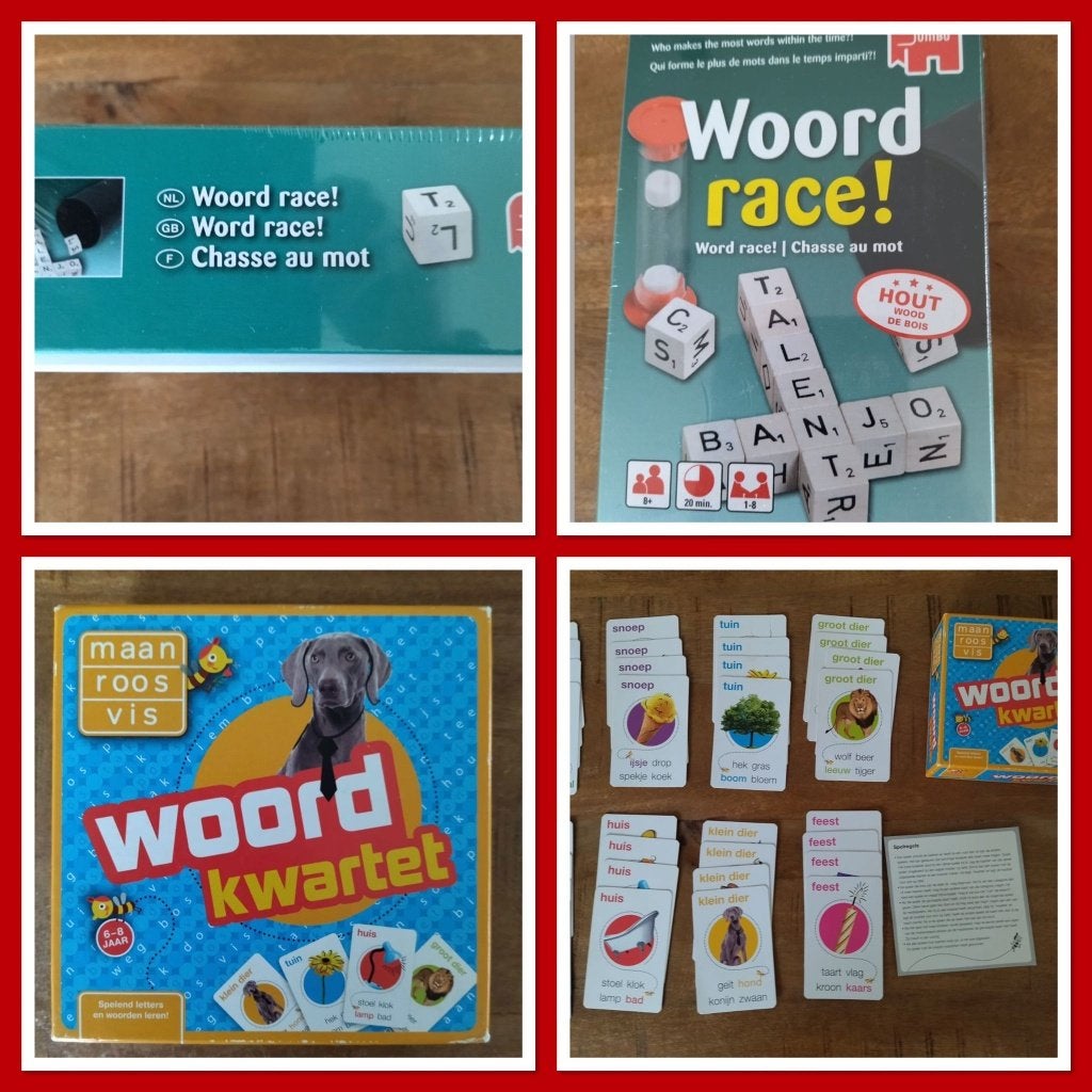 Woord race nieuw + Woord kwartet 6 8 jaar compleet, Ophalen of Verzenden, Nieuw, Ontdekken
