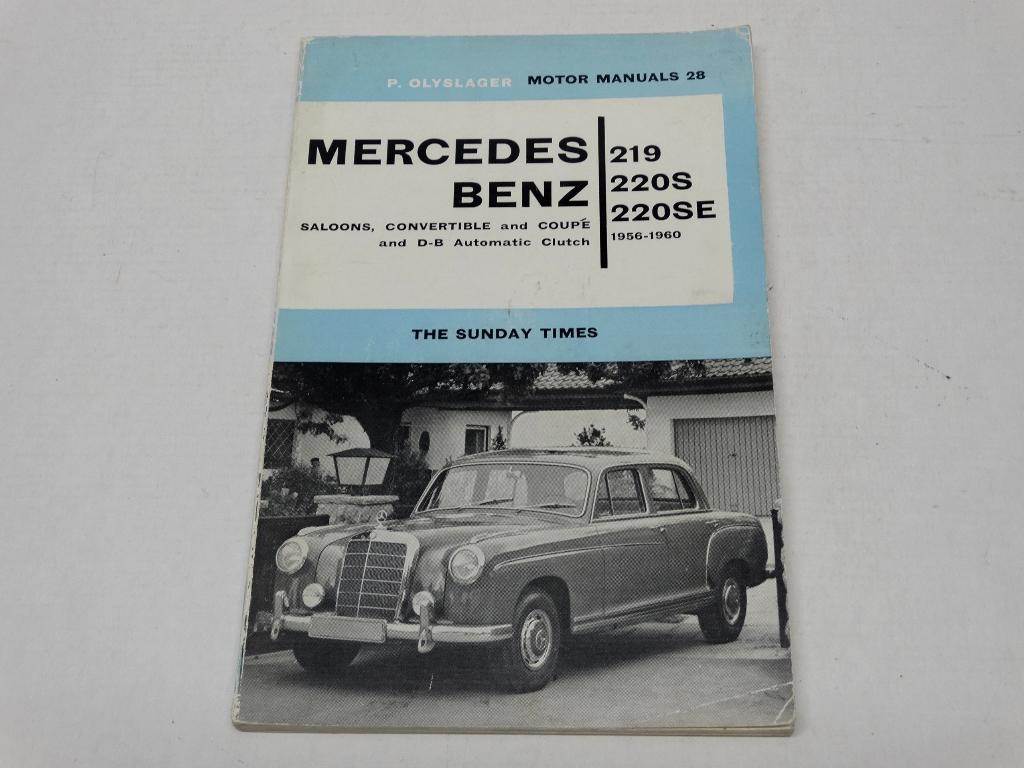 Mercedes-Benz Ponton 219 220S 220SE  zgan werkplaatsboek, Zo goed als nieuw, Piet Olyslager, Mercedes, Ophalen of Verzenden