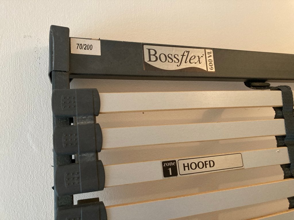 2x Lattenbodem 70x200 Bossflex 600VL, Ophalen, Gebruikt, 70 cm of minder, Tweepersoons