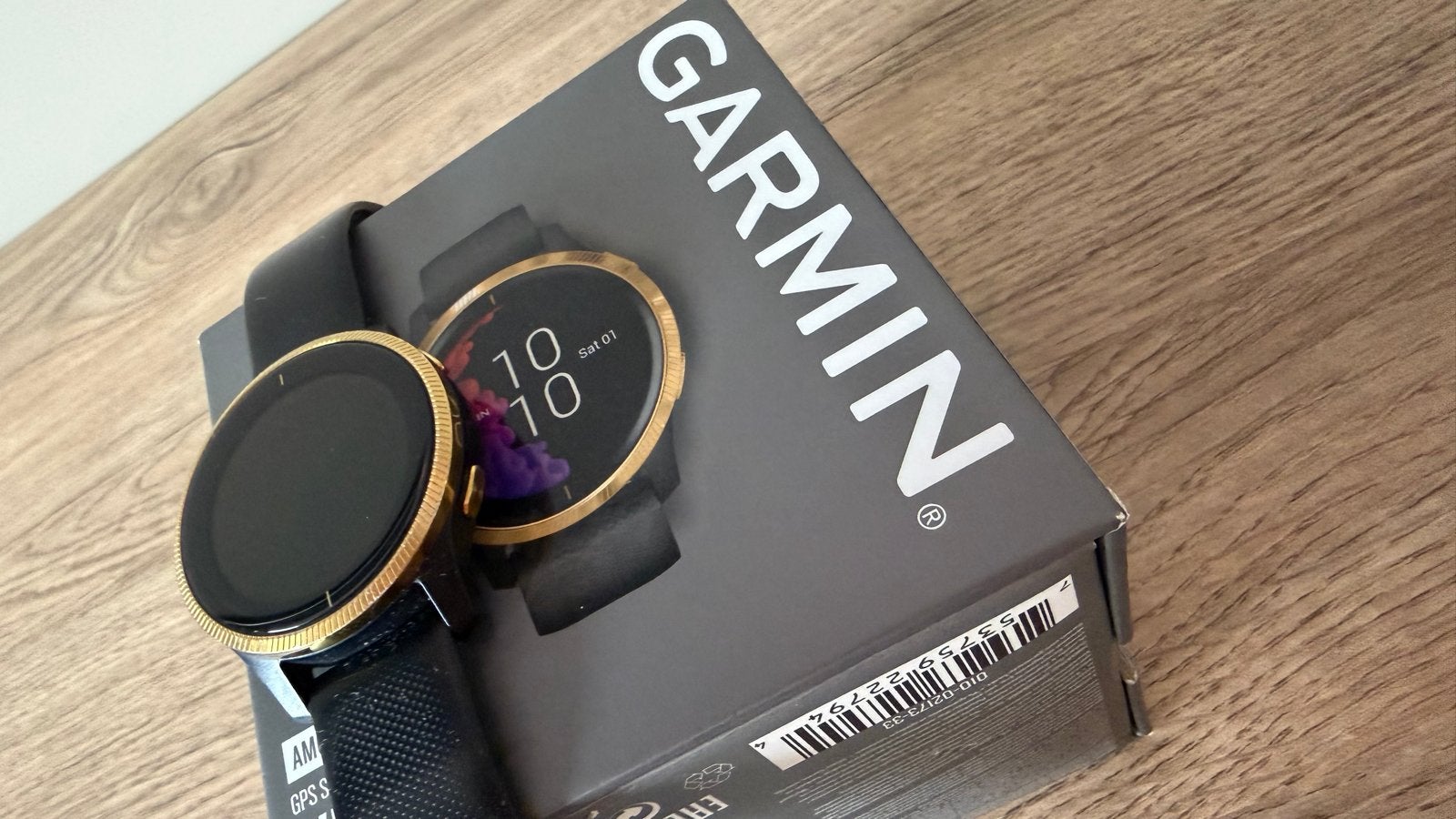 Garmin Venu Sq Music Edition - Zwart/Goud, Verzenden, Zwart, Waterdicht, Android