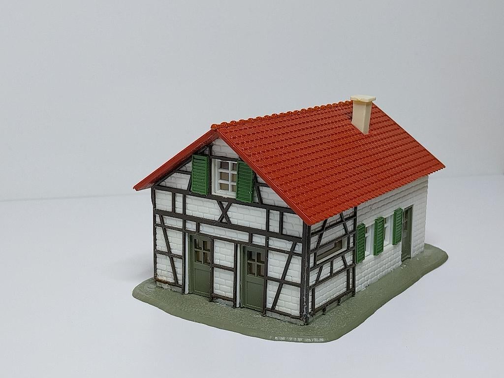 Pola B 509 H0 Boerderij. gebouwd ongebruikt model., Overige merken, Gelijkstroom of Wisselstroom, Brug, Tunnel of Gebouw, Ophalen of Verzenden