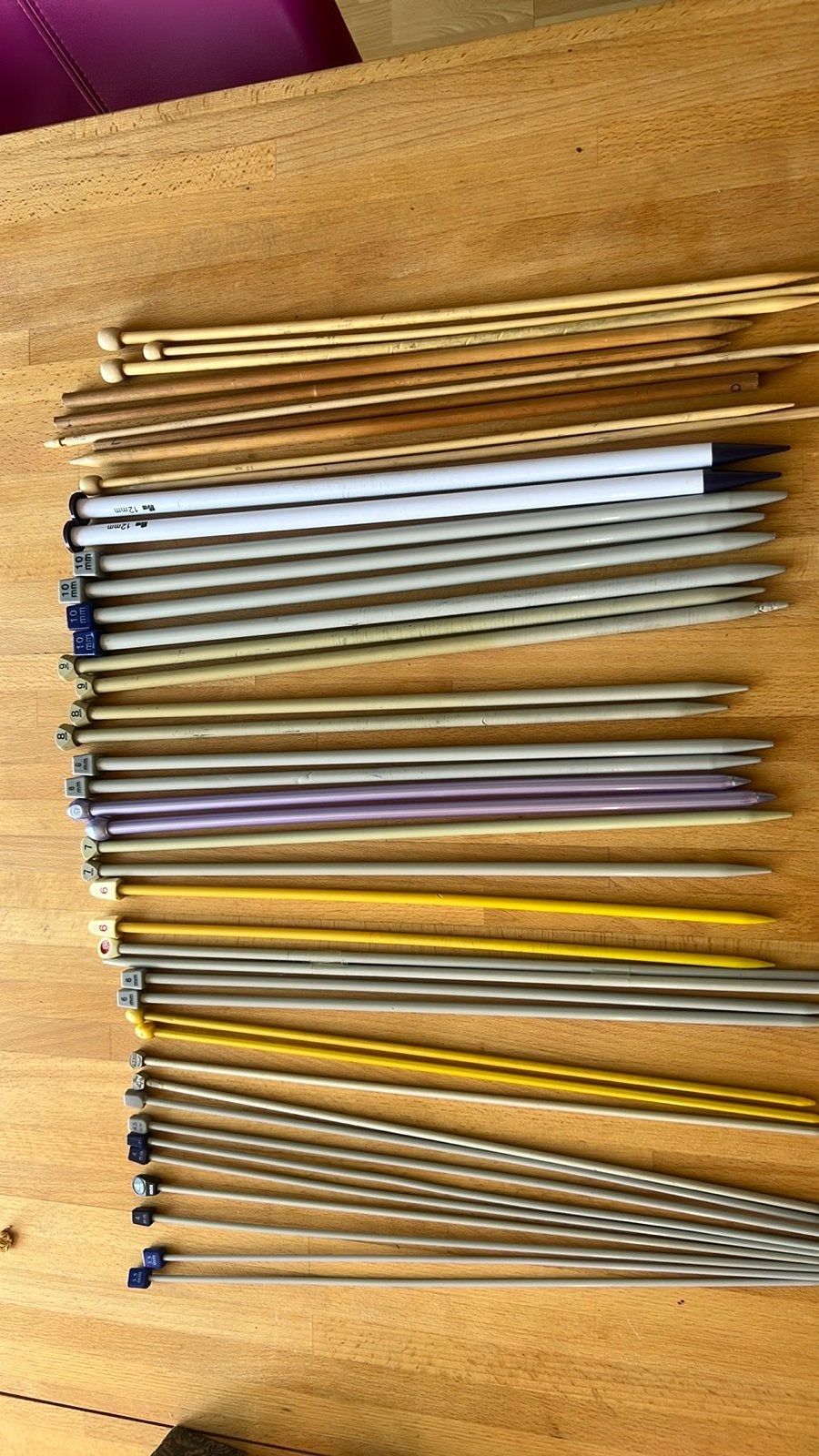 Grote collectie breinaalden in diverse maten en materialen, Ophalen of Verzenden, Gebruikt, Breien, Naald