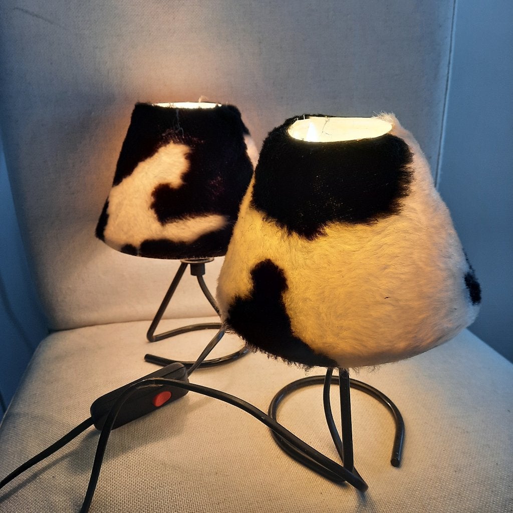 Silly schemerlampjes met koeien kapje - 2 stuks -, Ophalen of Verzenden, Minder dan 50 cm