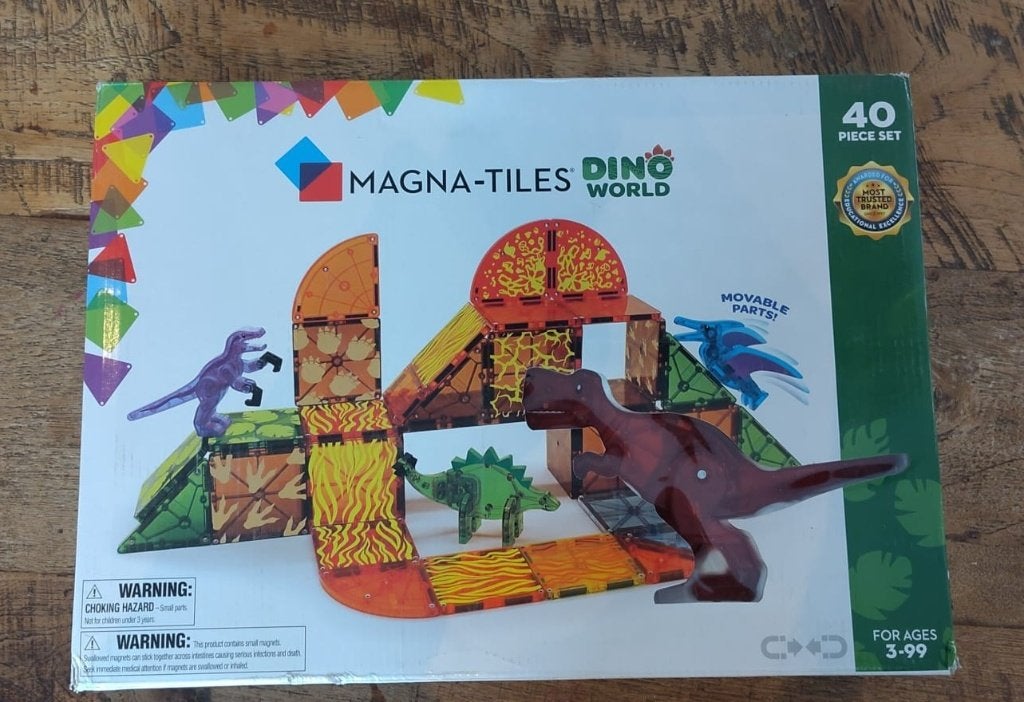 Magna Tiles - Dino World Set - Magnetisch Speelgoed 40 stuks, Ophalen of Verzenden, Nieuw, Overige merken