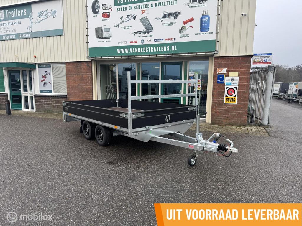 Henra plateau 350x180 2700kg black edition rijplaat sledes, Nieuw