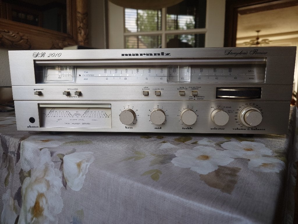 Marantz vintage SR 2010 stereo receiver, Audio, Tv en Foto, Versterkers en Receivers, Marantz, Gebruikt, Ophalen of Verzenden