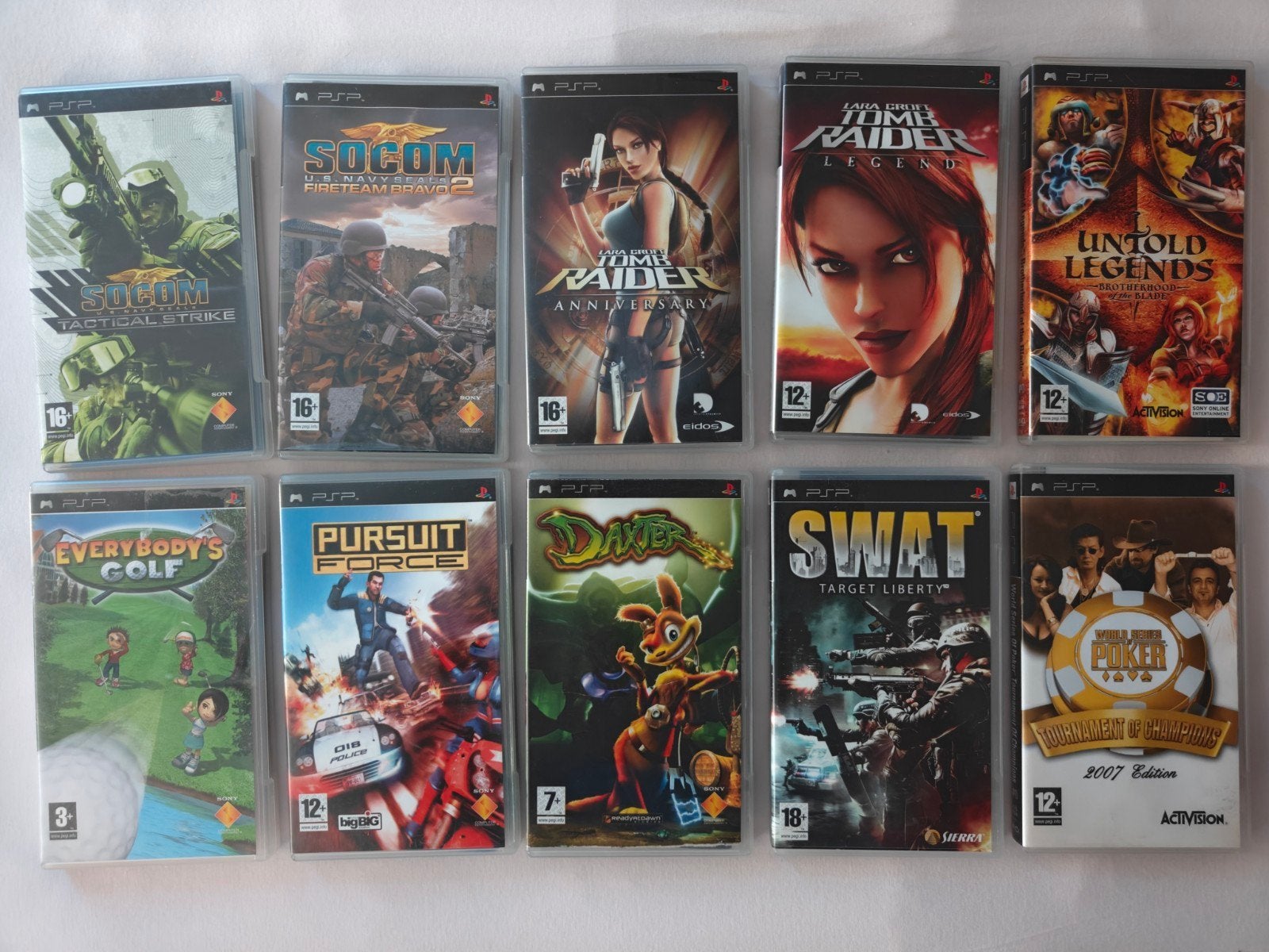 PSP Spellen CIB, Spelcomputers en Games, Games | Sony PlayStation Portable, Avontuur en Actie, Verzenden, 1 speler, Zo goed als nieuw
