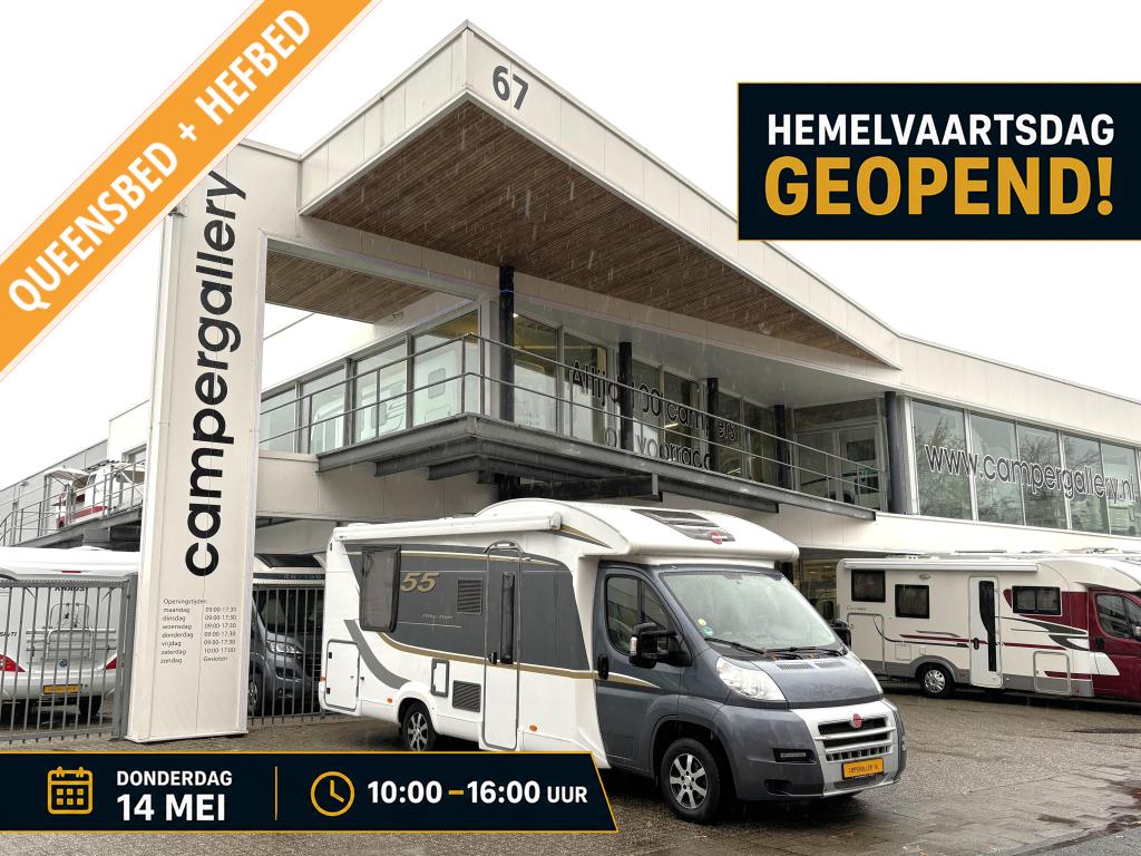 Bürstner Fifty Five Ixeo 734 QUEENSBED+HEFBED BEARLOCK, Caravans en Kamperen, Campers, Chemisch toilet, Ringverwarming, Fiat, Afzuigkap