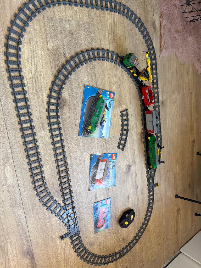 Lego 7898 CITY treinbaan, Lego, Ophalen of Verzenden, City, Gebruikt