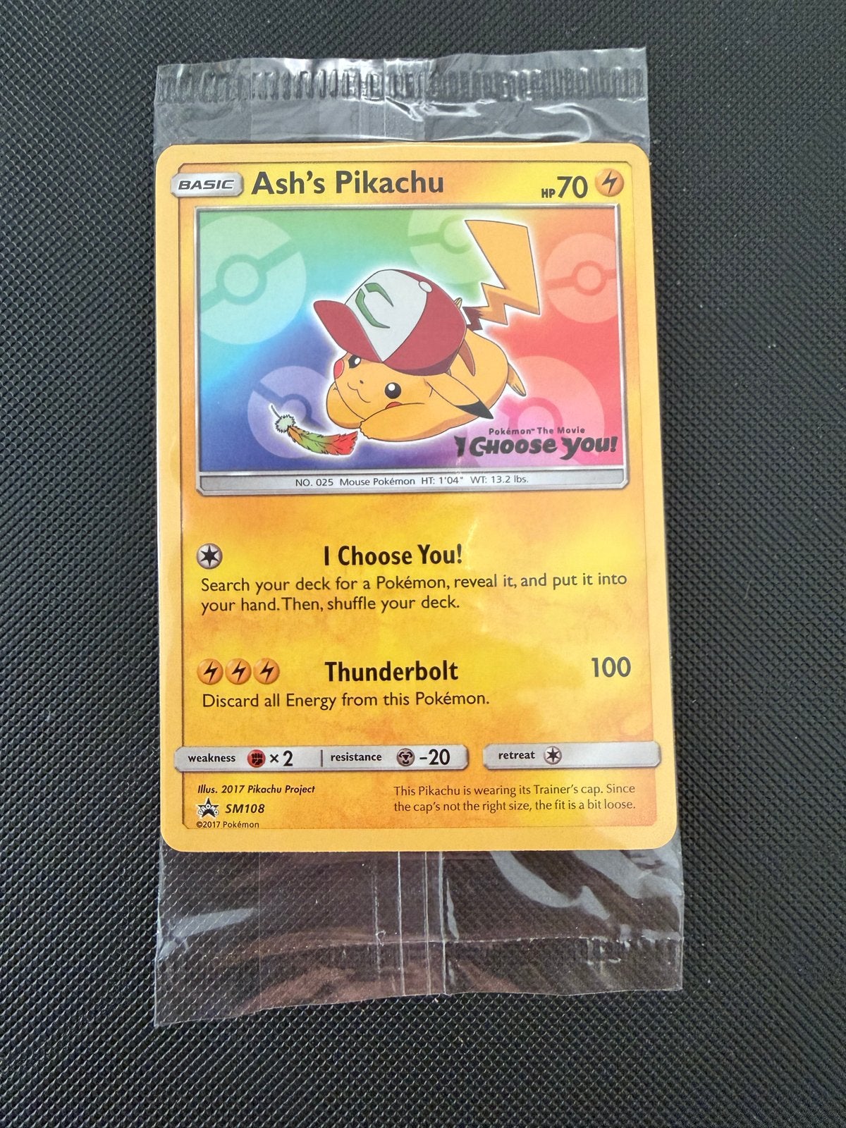 Ash's Pikachu SM108 Promo Pokémon Kaart - Nieuw in verpakkin, Hobby en Vrije tijd, Verzamelkaartspellen | Pokémon, Ophalen of Verzenden