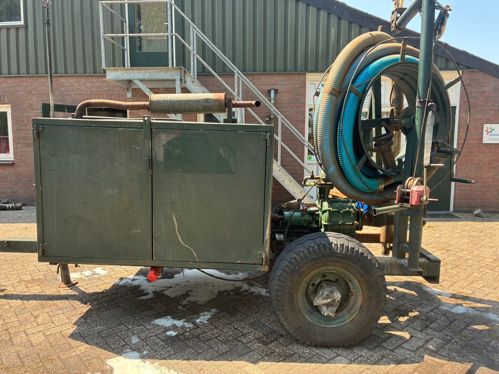 Pompset beregening haspel, Ophalen, Beregening en Drainage