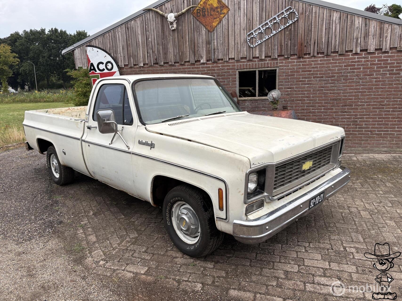 Chevrolet USA C10 Pick up v8 LPG, Auto's, Gebruikt, 8 cilinders, Chevrolet, Wit