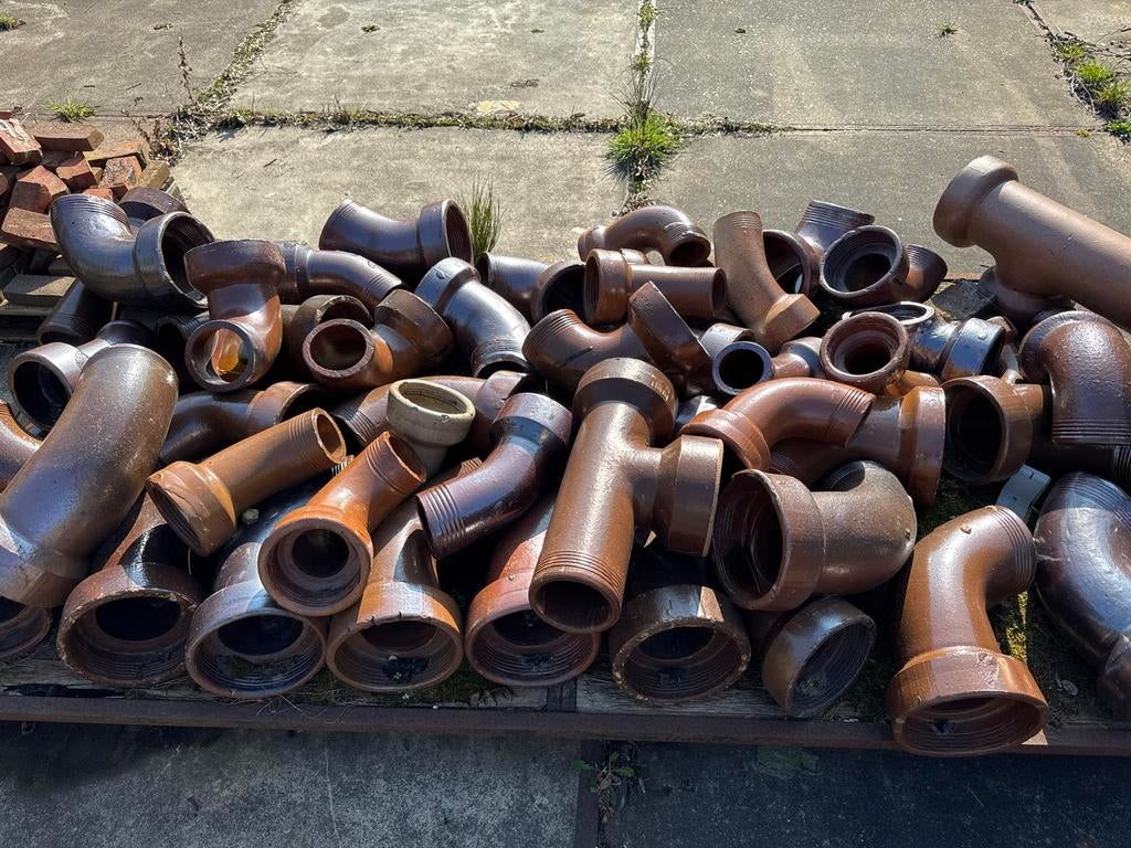 Diverse gresbuis hulpstukken voor decoratie…, Ophalen, Gebruikt, Minder dan 2 meter, 80 mm of meer