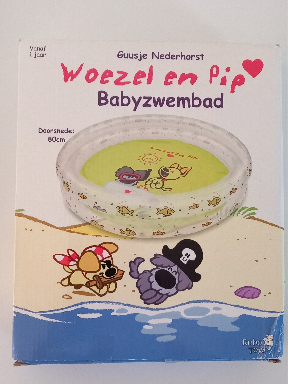 Woezel en Pip Babyzwembad - 80cm. doorsnede, Ophalen of Verzenden, Gebruikt, Badje