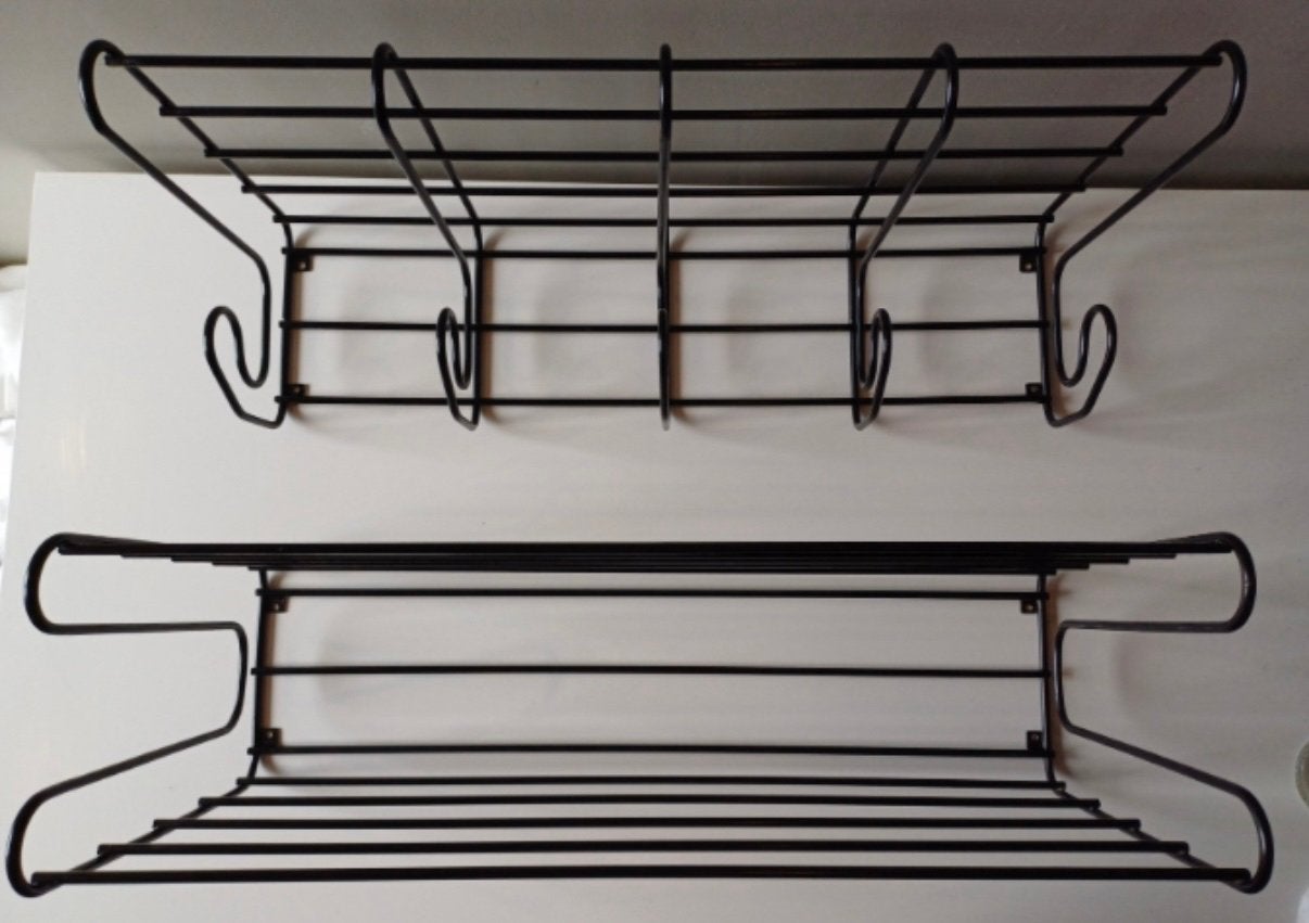 IKEA Fran Zwart kapstok en 3x schoenenrek/wandrek, Ophalen, Metaal, Wandkapstok, Minder dan 100 cm