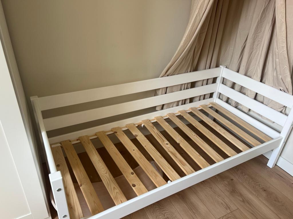 Nieuw peuter/juniorbed Hoppekids, Ophalen, Wit, Nieuw, 190 cm of minder
