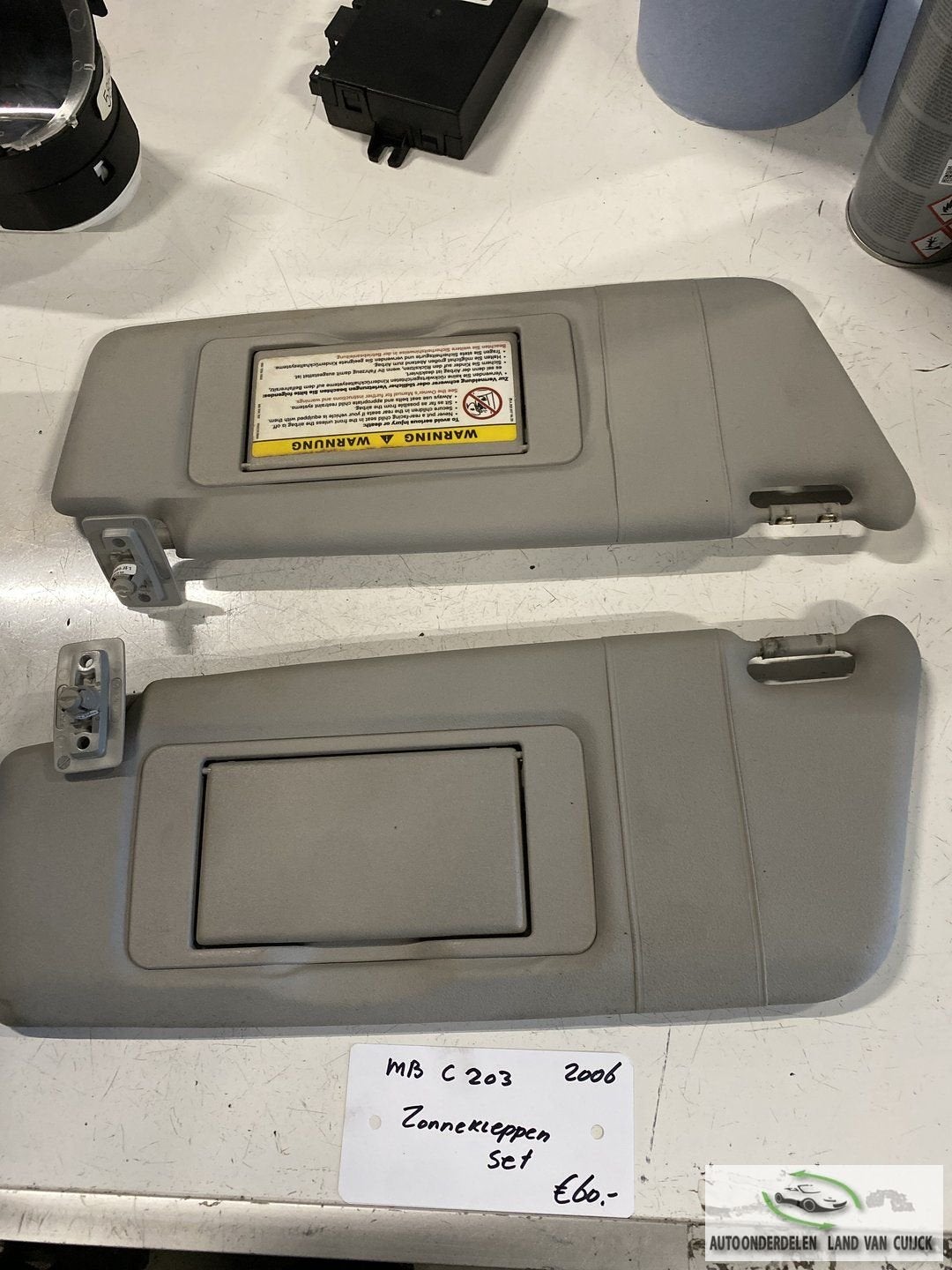 Mercedes C203  sw 2006 Zonnekleppen set