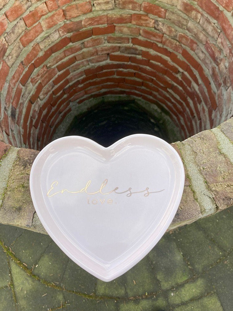 RIVERDALE ENDLESS LOVE SCHAAL HART LICHT ROZE NIEUW, Porselein of Keramiek, -, Nieuw, Ophalen of Verzenden