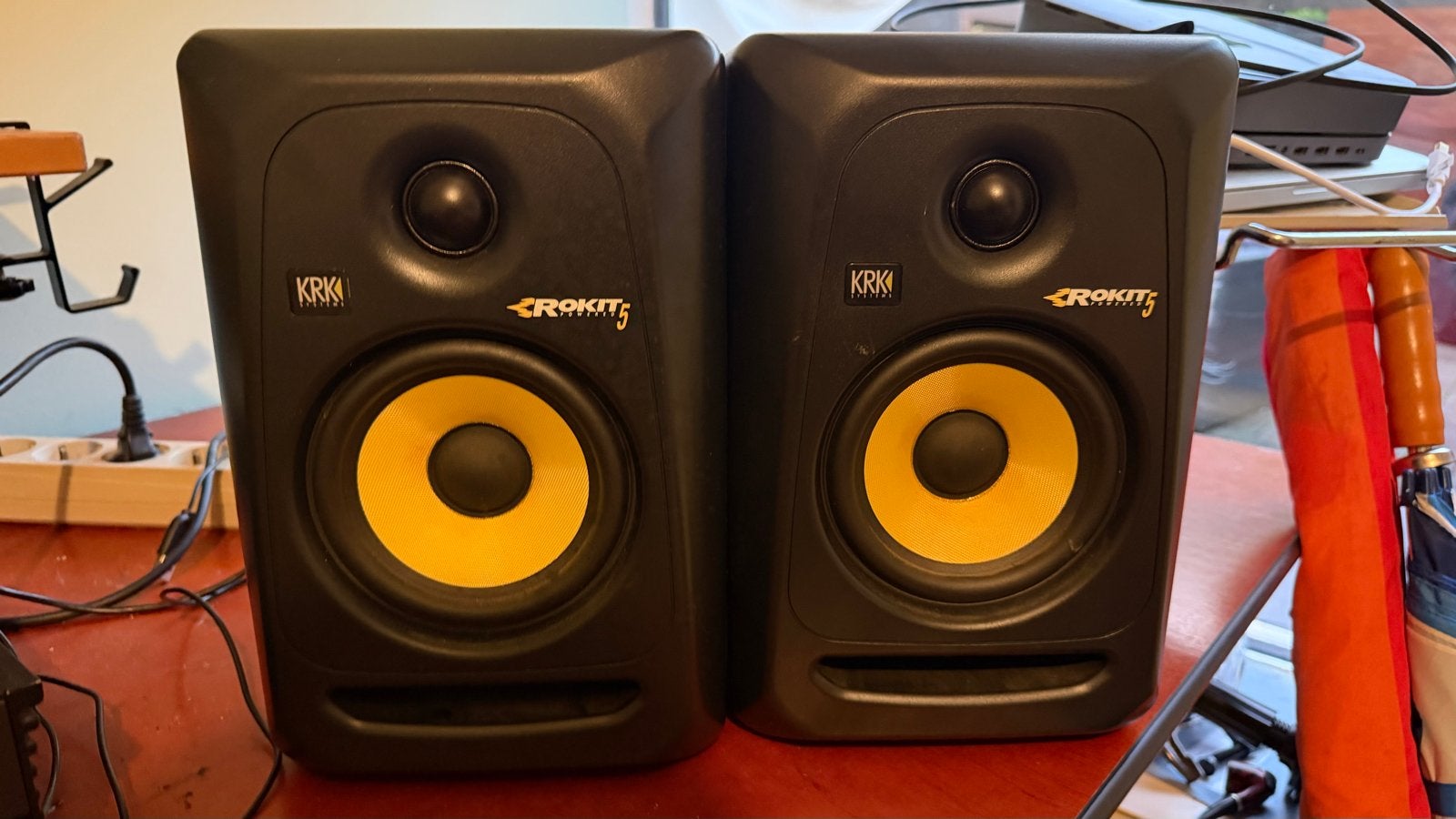KRK Rokit 5 G3 Studiomonitoren (set van 2), Studiomonitor, Inclusief kabels, Ophalen of Verzenden, Zo goed als nieuw