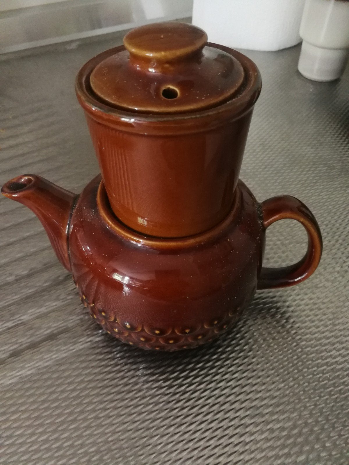 Koffie potje terra, Ophalen