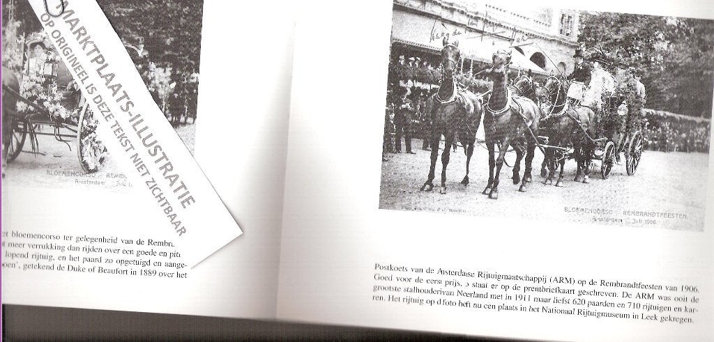 RIJTUIGEN op prentbriefkaarten VERZENDEN OF OPHALEN, Ophalen, Huis en Inrichting