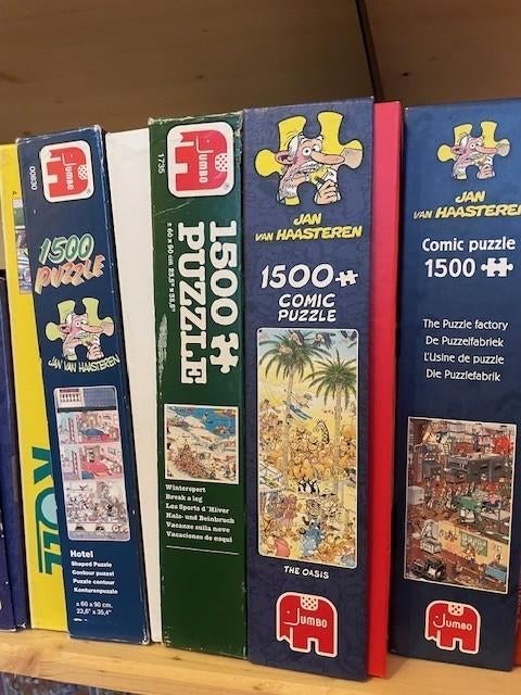 Jan van Haasteren puzzel en gadgets, Ophalen of Verzenden, 500 t/m 1500 stukjes, Zo goed als nieuw, Legpuzzel
