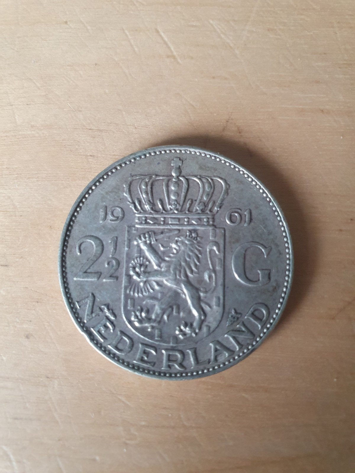 Zilveren rijksdaalder 1961, Ophalen of Verzenden, Koningin Juliana, 2½ gulden