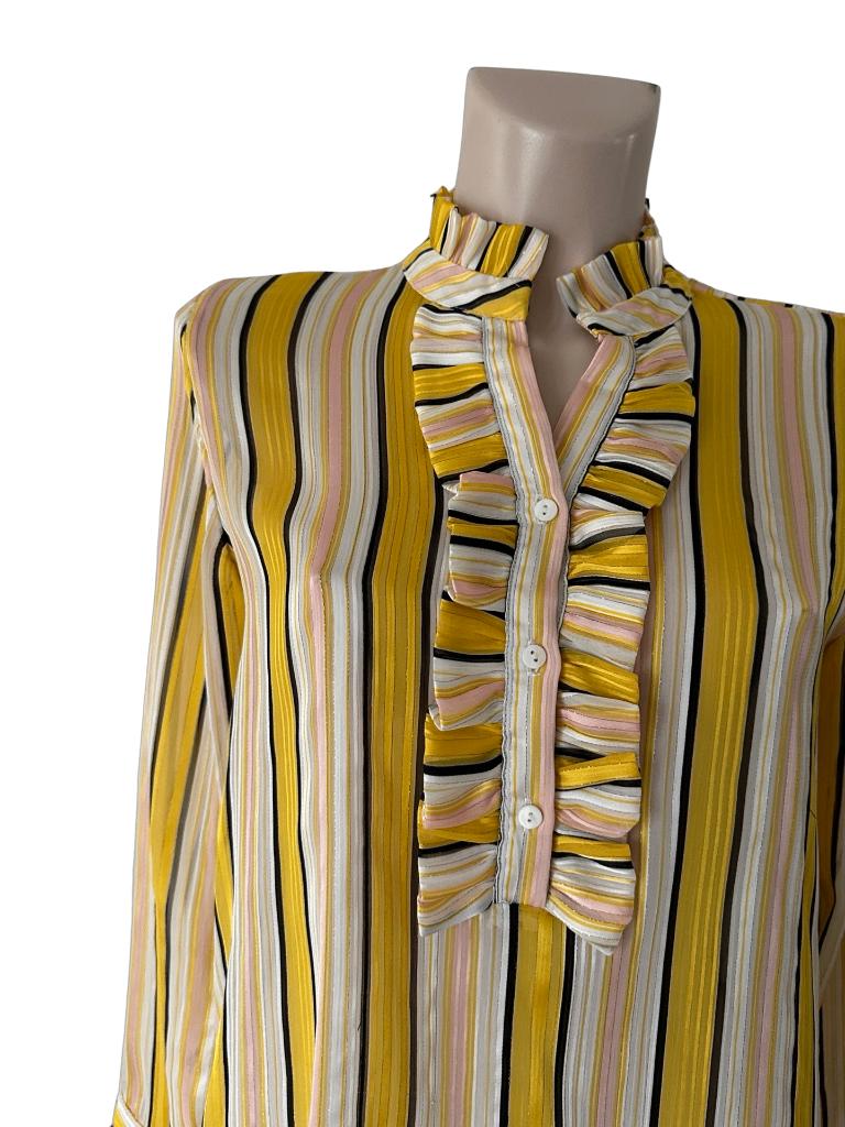 Lolly’s Laundry shirt lange mouw XS, Geel, Ophalen of Verzenden, Zo goed als nieuw, Maat 34 (XS) of kleiner