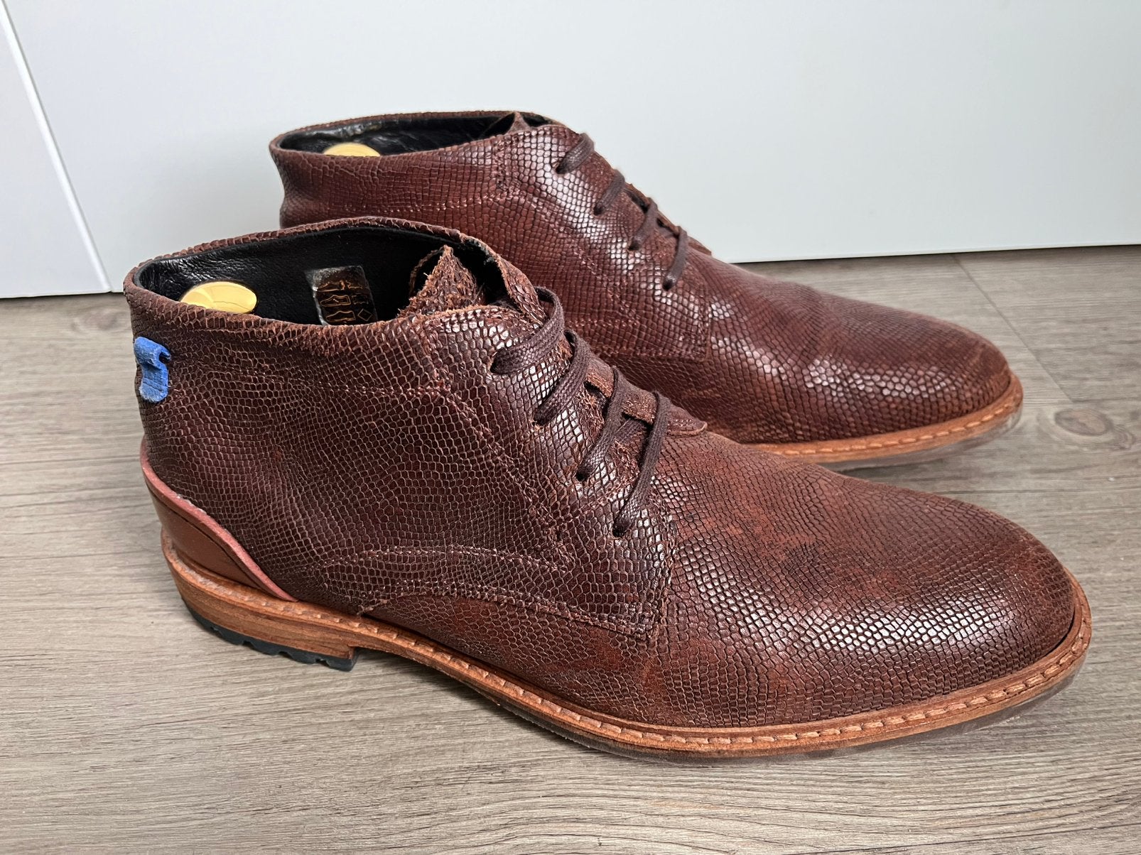 Floris van Bommel herenschoenen maat 8 / 42 H, Bruin, Floris, Boots, Floris