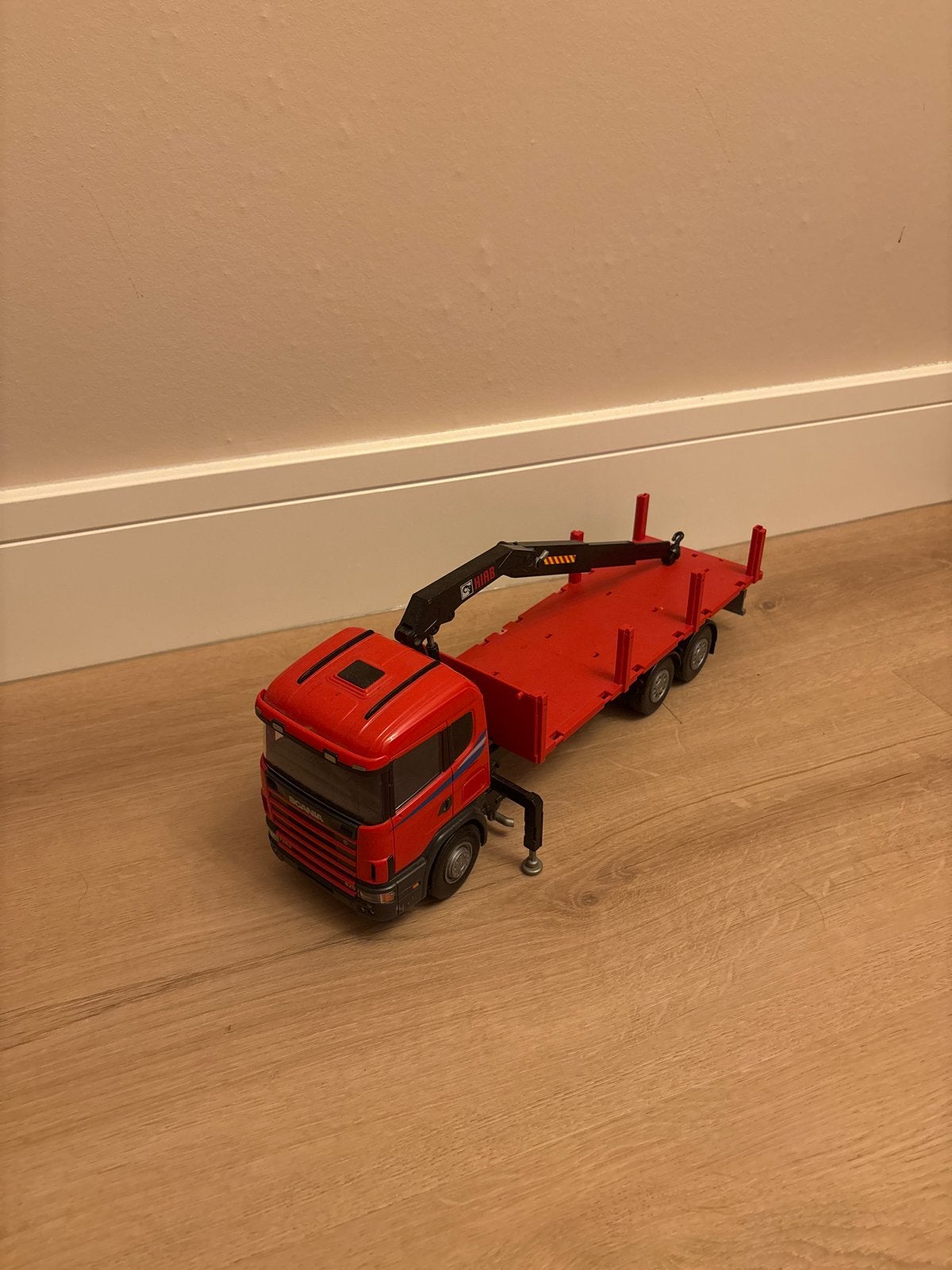 Emek Scania 124G 420 6x2 Bakwagen met kraan, Ophalen of Verzenden, Gebruikt